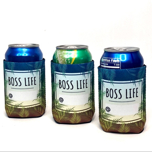 20 BOSS LIFE koozie Palm tree / business promoter - Picture 5 of 8